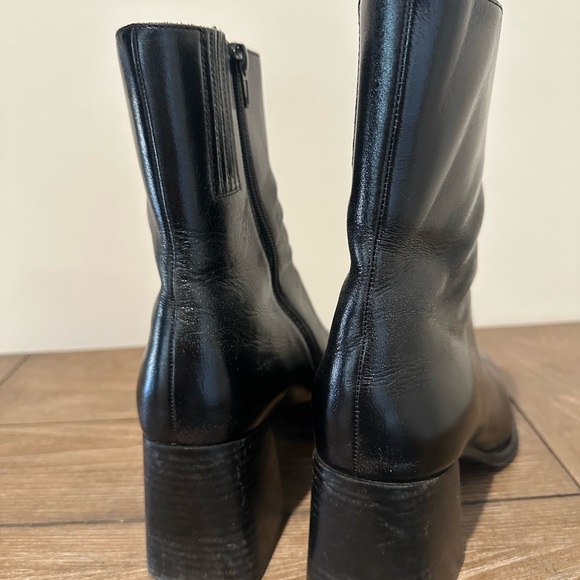 Jeffrey Campbell Women's  Black Geist Square Toe Boot Size 9 - Picture 5 of 9